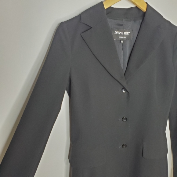 DENNY ROSE black long blazer - Picture 3 of 7